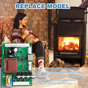SRV7077-050 Fireplace Circuit Control Board for PelPro, Pleasant Hearth PP130, PH50PS, PH50CABPS