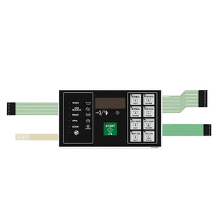 F0231582-03P Washer Membrane Control Panel, Flexible Touch Keypad Replacement for Alliance Commercial Washer