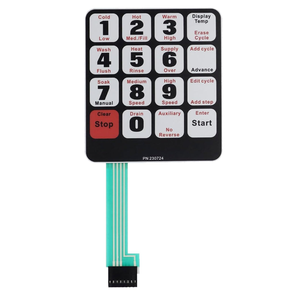 F230664 Touch Control Panel, Alliance Washer, Direct Replacement for F230664, F230724, F230724P