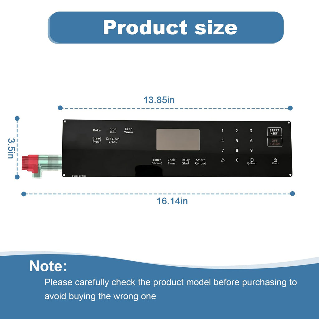 DG96-00850D Samsung Gas Stove Touch Control Panel