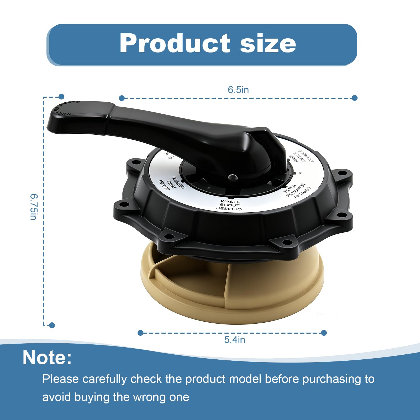 Swimming pool filter pump handle valve core,Replacement for INTEX 26645EG SX2100 model sand filter pump 副图