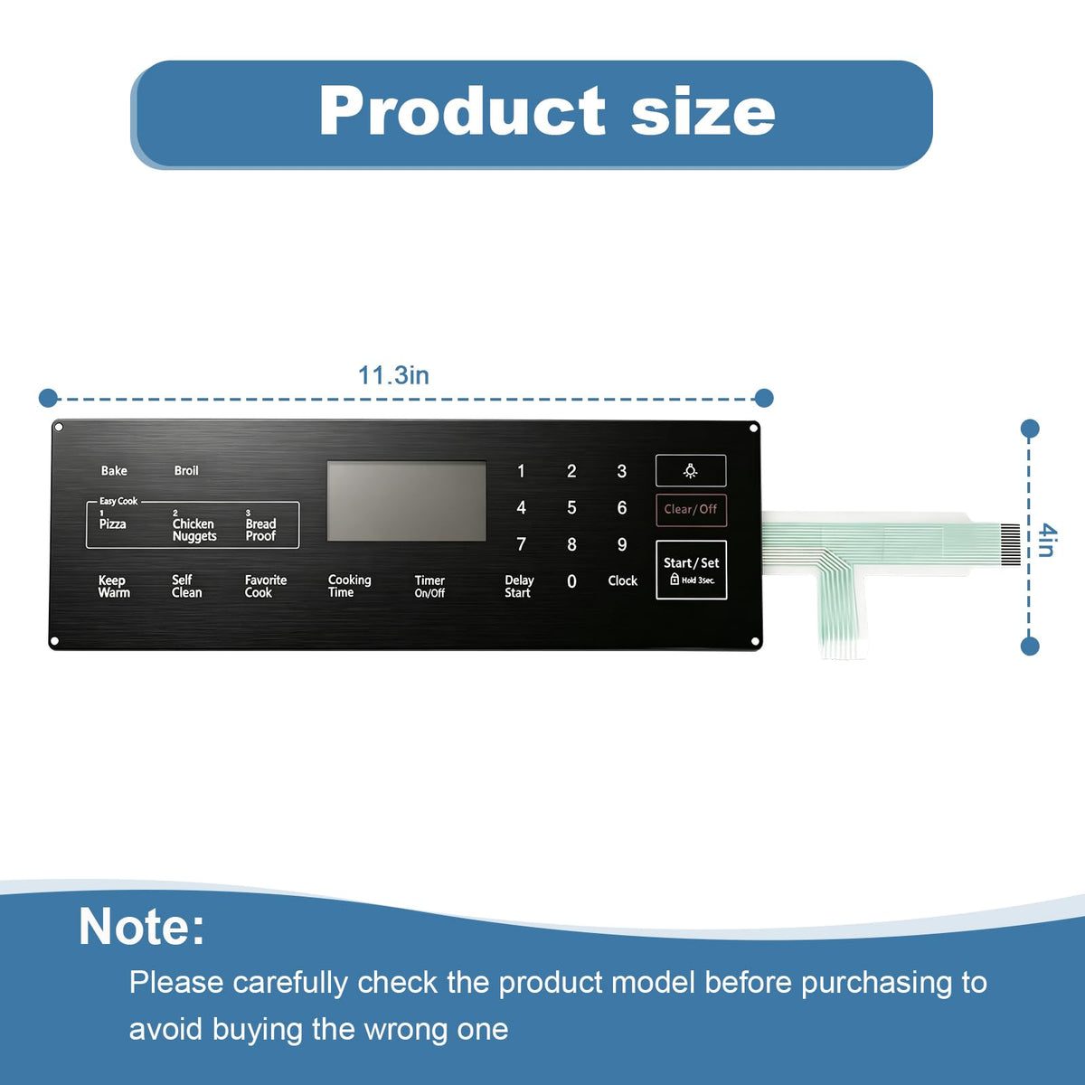 DG34-00025A Samsung Gas Stove Touch Control Panel