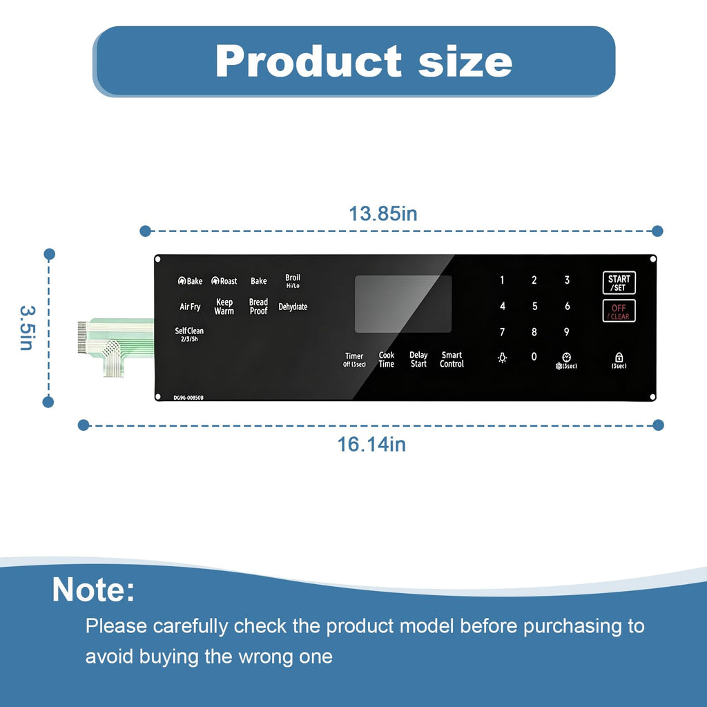 DG96-00850B Samsung Range Touch Control Panel