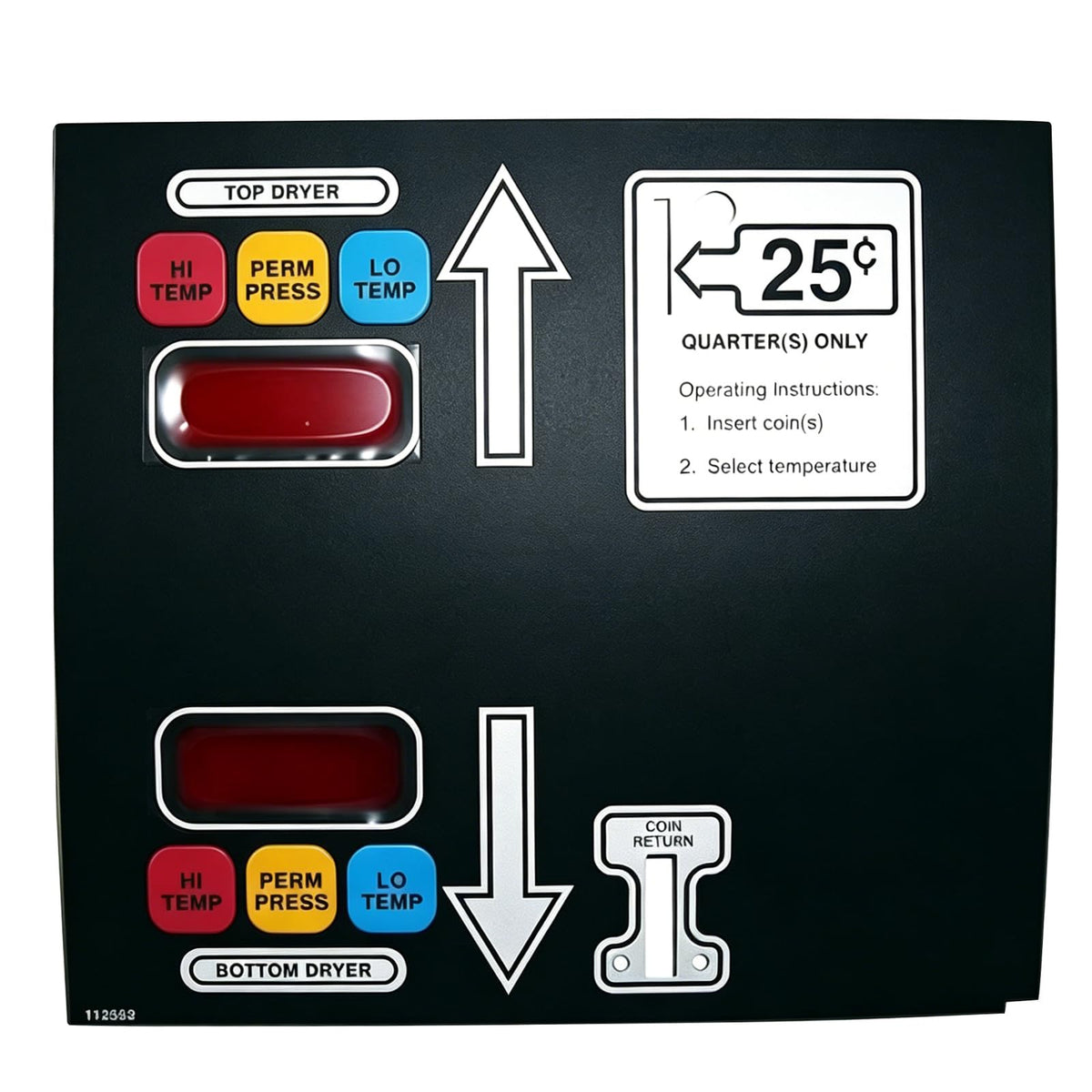 112562 Dual Pocket Dryer Touch Control Panel for ADC AD330 Stack Commercial Dryer 主图