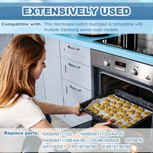 DG96-00850E Samsung Gas Stove Touch Control Panel