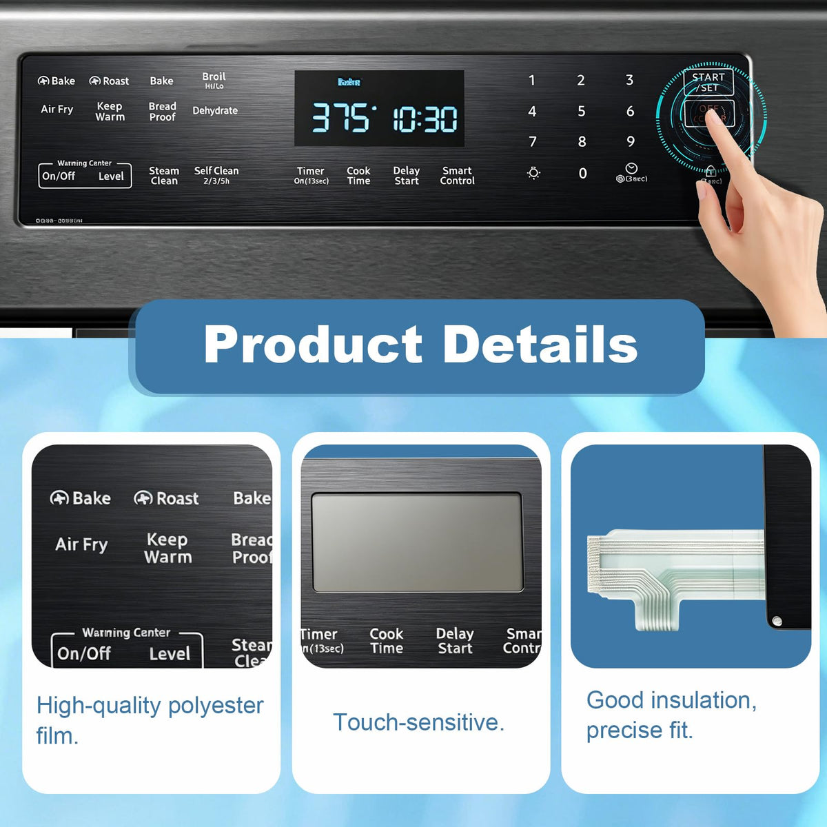 DG96-00850H Samsung Gas Stove Touch Control Panel