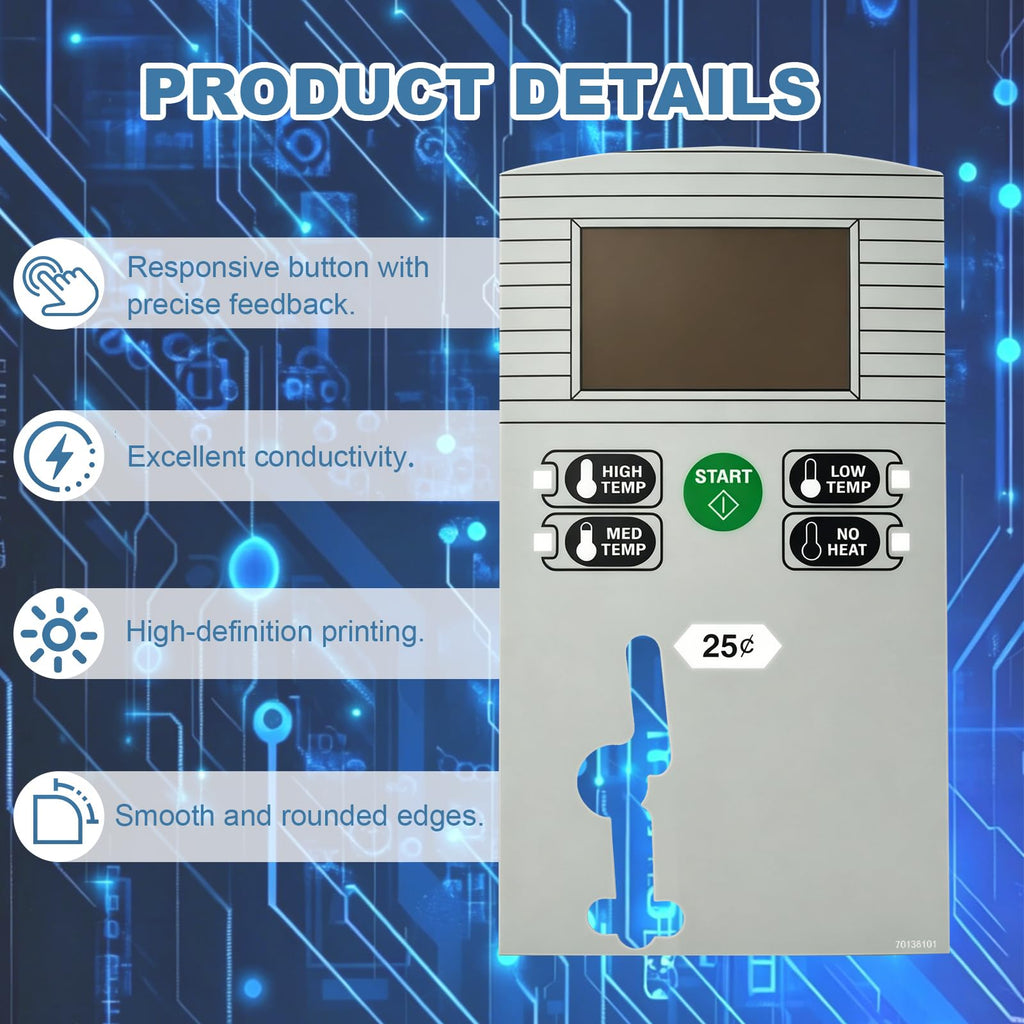 70136101 Touchpad Control Panel for Huebsch 300DRG Stack Dryer