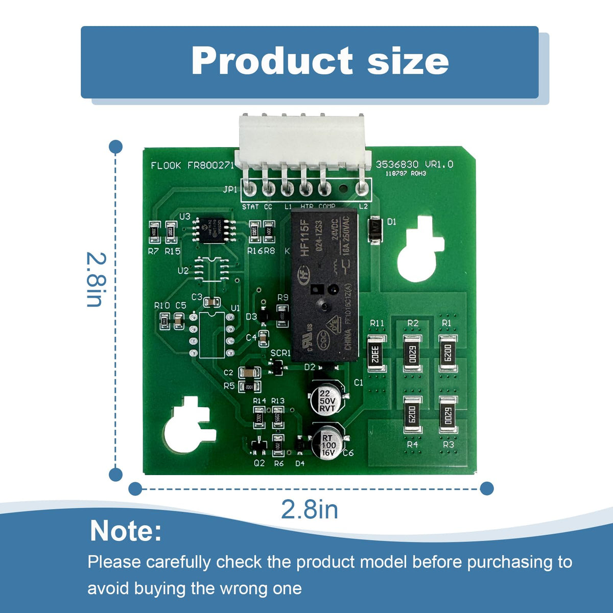 67004704 Refrigerator Adaptive Defrost Board Replacement for WP67004704 W11227239 12002495 67003375