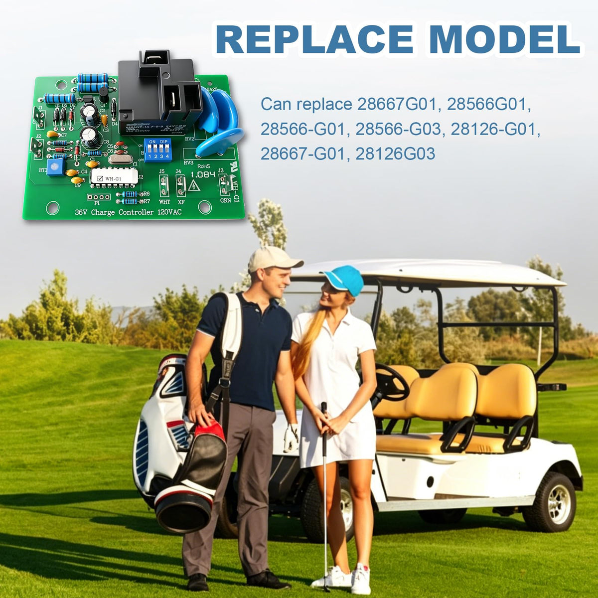28667G01 Powerwise Charging Board Power Control Board for Golf Cart 28667G01 28566G01 28566-G03