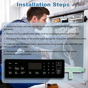 DG34-00025C Samsung Gas Stove Touch Control Panel