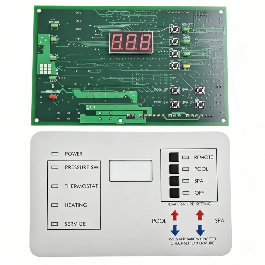 472100 Digital Display Temperature Controller Board,6800 DDTC MiniMax NT keyboard for Pentair MiniMax NT Series Pool and Spa Heater