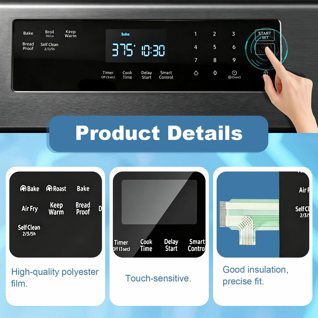 DG96-00850D Samsung Gas Stove Touch Control Panel
