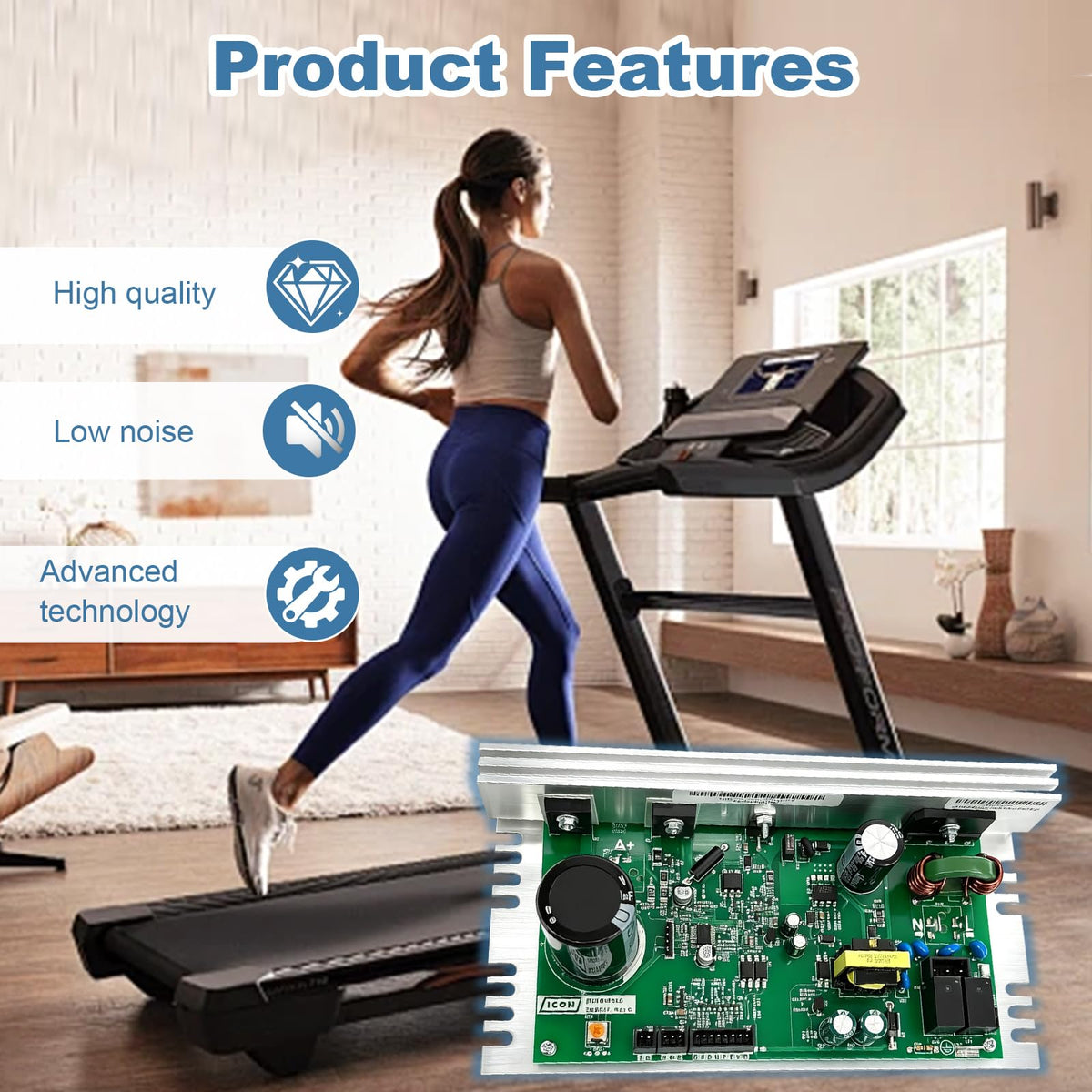 MC1618DLS 386762 Treadmill Motor Control Board for Icon Proform NordicTrack , Replaces 398056 386816 398076