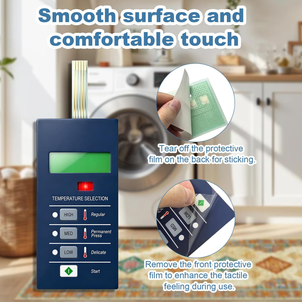 9801-077-001 Touchpad Control Panel for Dexter Dryer Blue 50Lb/80Lb