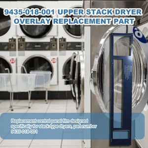 9435-018-001 Upper Stack Dryer Overlay for Stackable Top-load Dryer