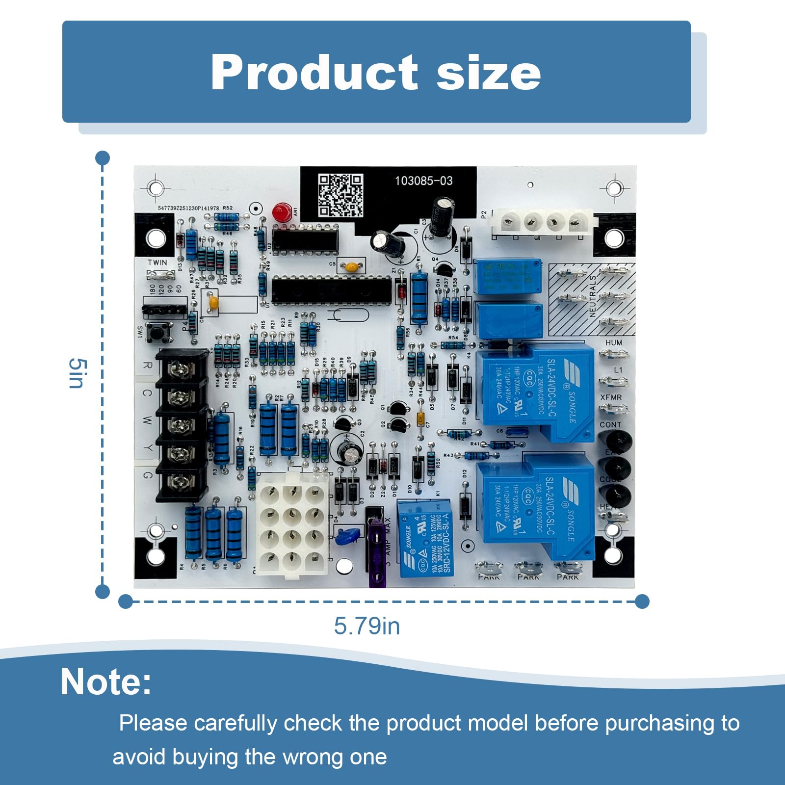 Lennox 94W83 Furnace Ignition Control Board 副图