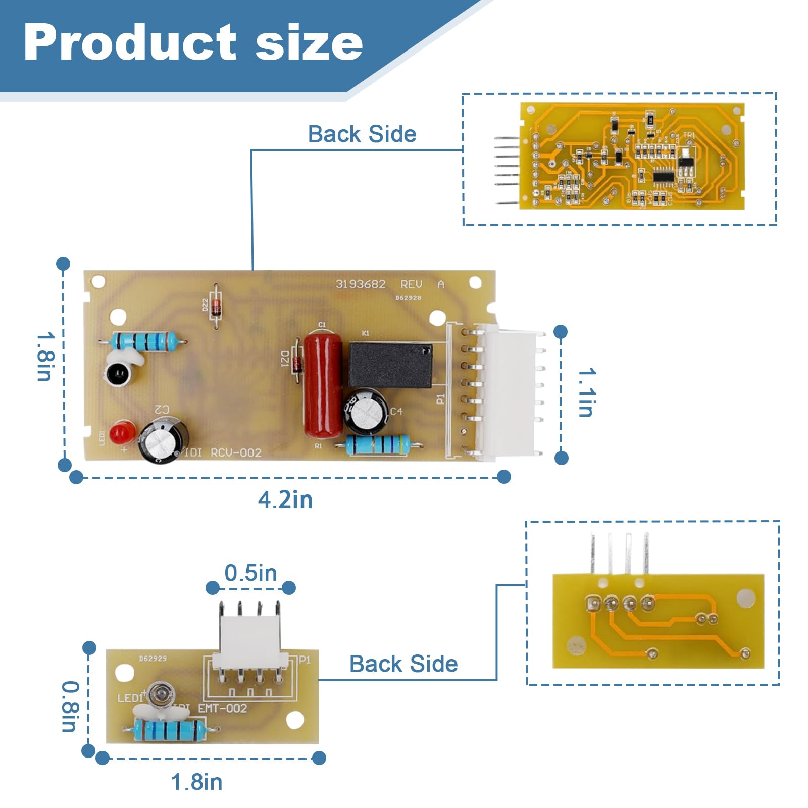 4389102 Ice Maker Sensor Control Board Kit for Kenmore KitchenAid Whirlpool Jenn-Air Maytag Dacor Thermador 副图