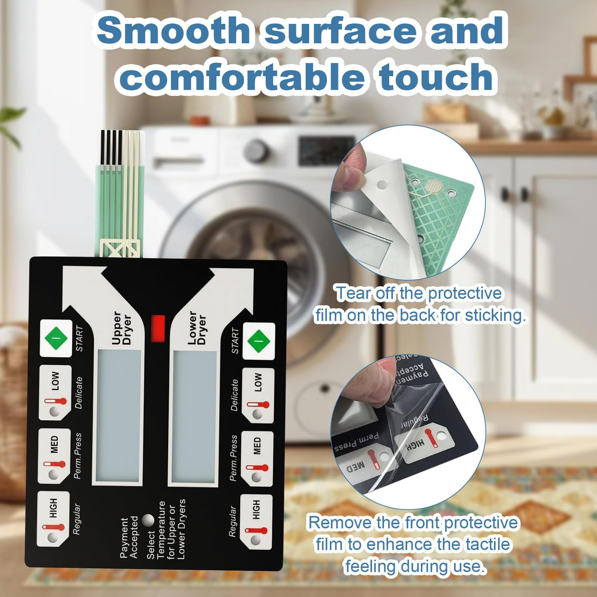 9801-100-001 Touch Panel Control Panel for Dexter Stacked Dryer