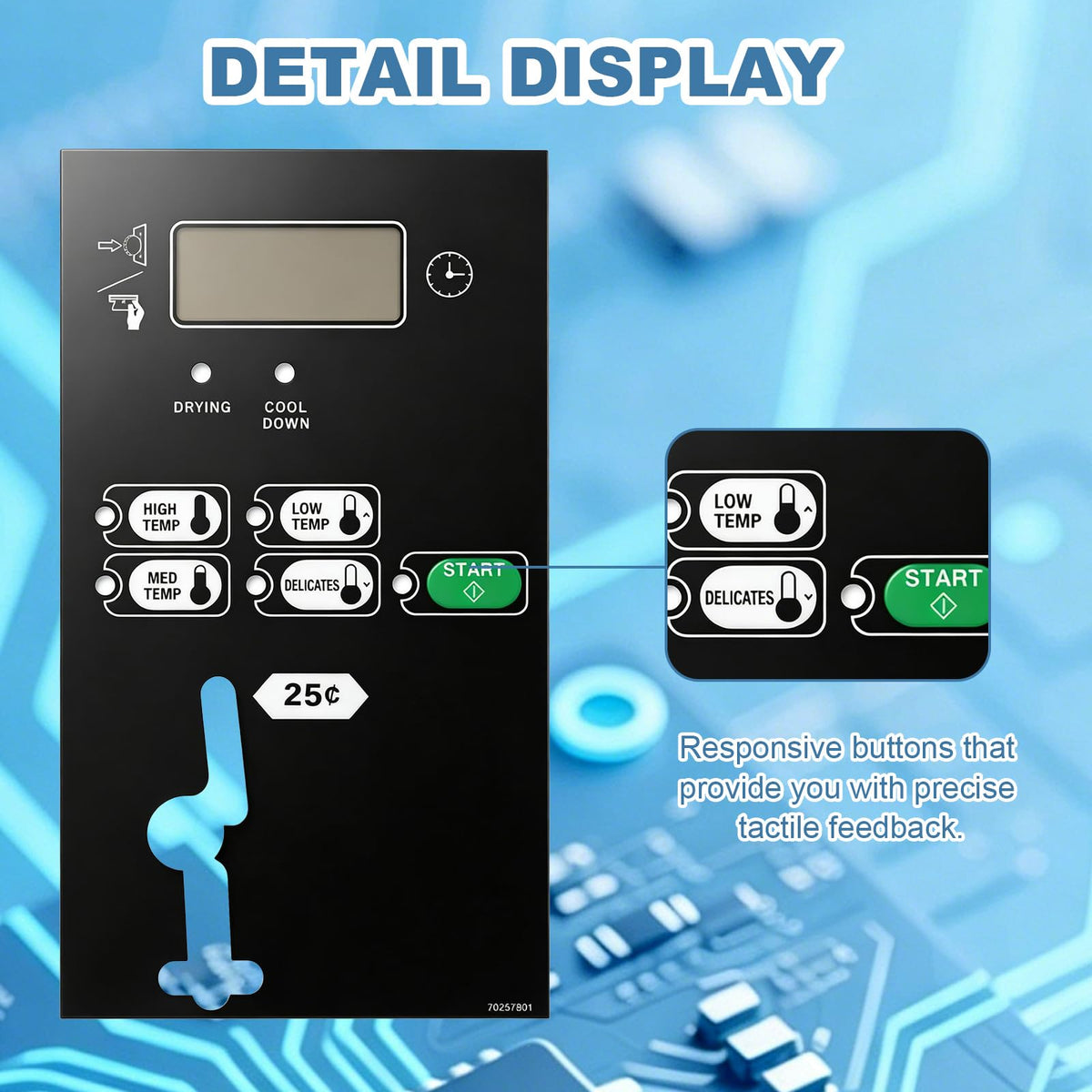 70257801 Touch Panel Control Panel for Subikun Dryer STT30 SQ BC/BX