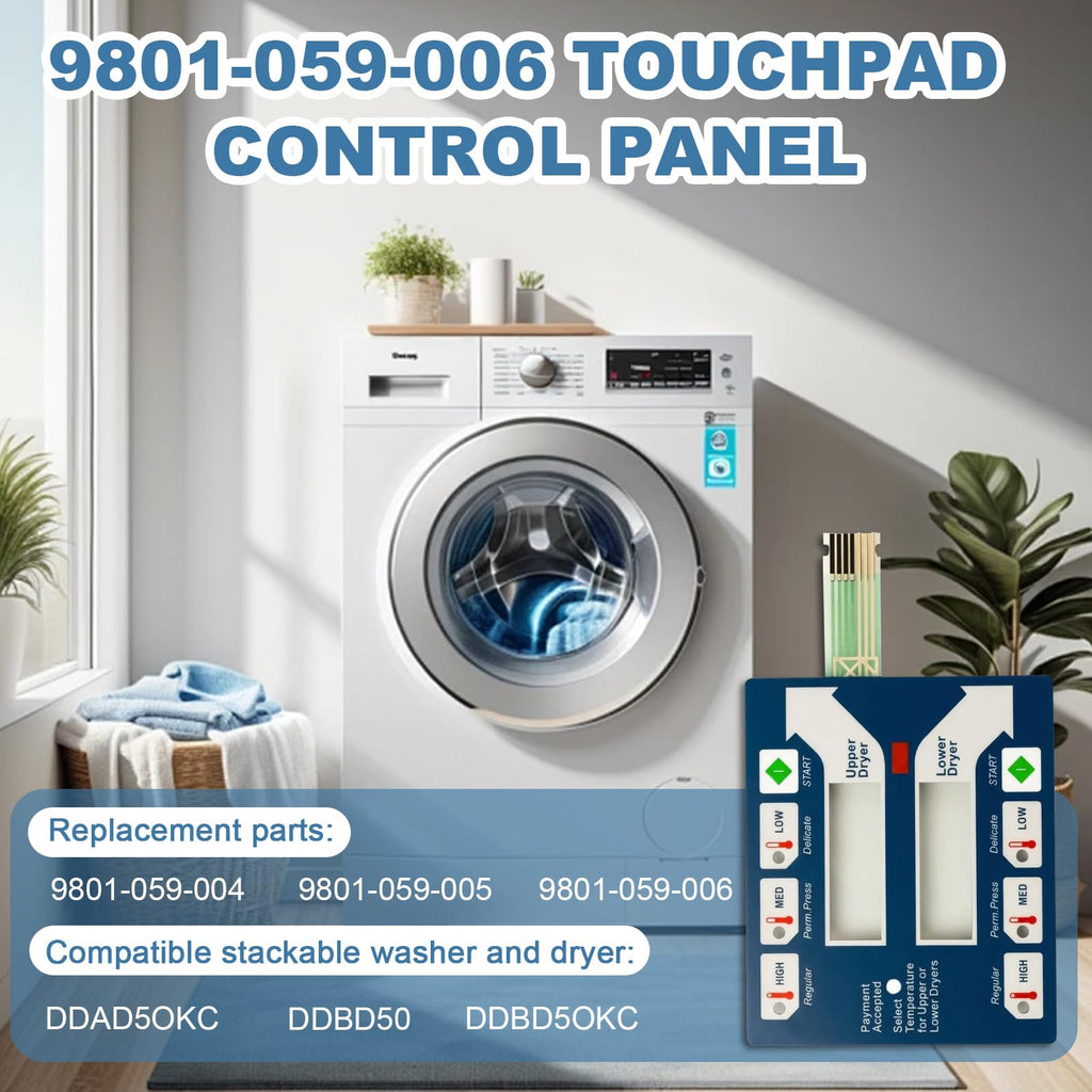 9801-059-006 Dryer Membrane Switch Keypad for Dexter Stack Dryer