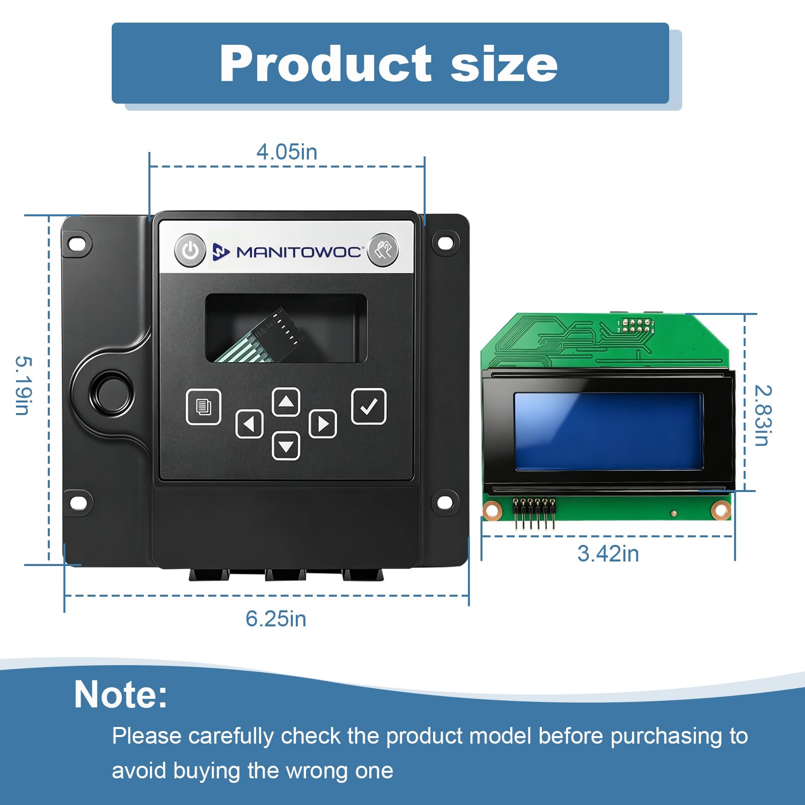000006728 / 000007926 Lcd Display Control Panel Assembly 副图