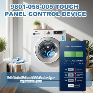 9801058005 Dryer Touch Control Panel for Damaged Broken Dryer
