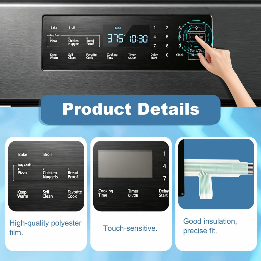 DG34-00025A Samsung Gas Stove Touch Control Panel