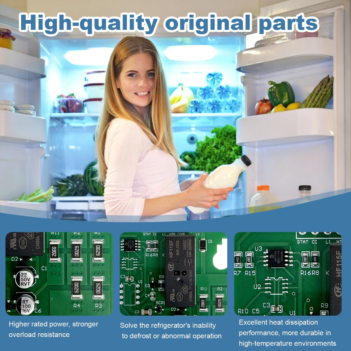 67004704 Refrigerator Adaptive Defrost Board Replacement for WP67004704 W11227239 12002495 67003375