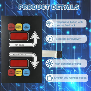 112559 Dryer Touch Pad Control Panel for ADC AD320 AD330 Commercial Dryer, Laundry Dryer
