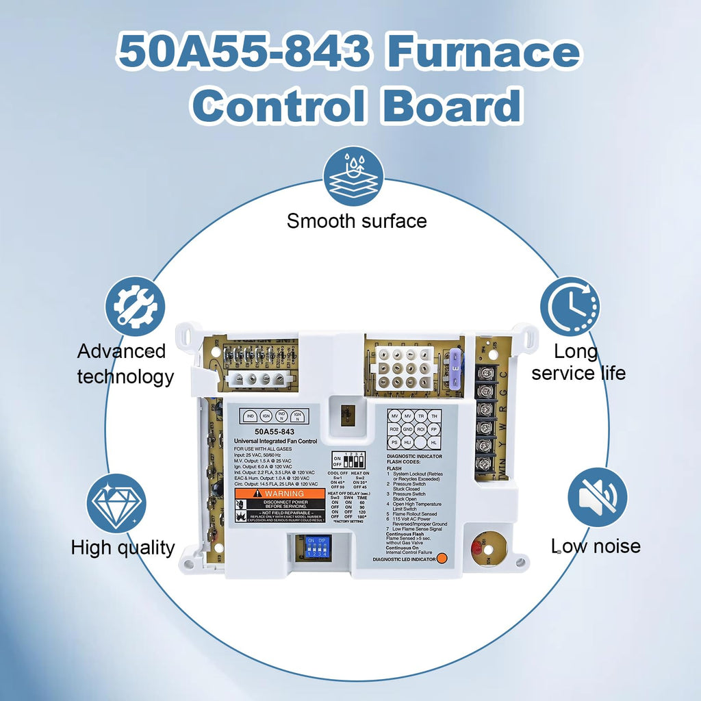 50A55-843 Furnace Control Board for Lennox and White-Rodgers