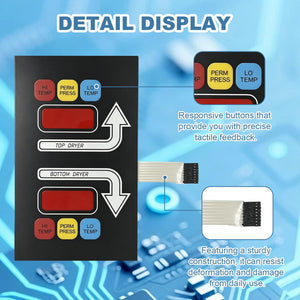 112559 Dryer Touch Pad Control Panel for ADC AD320 AD330 Commercial Dryer, Laundry Dryer