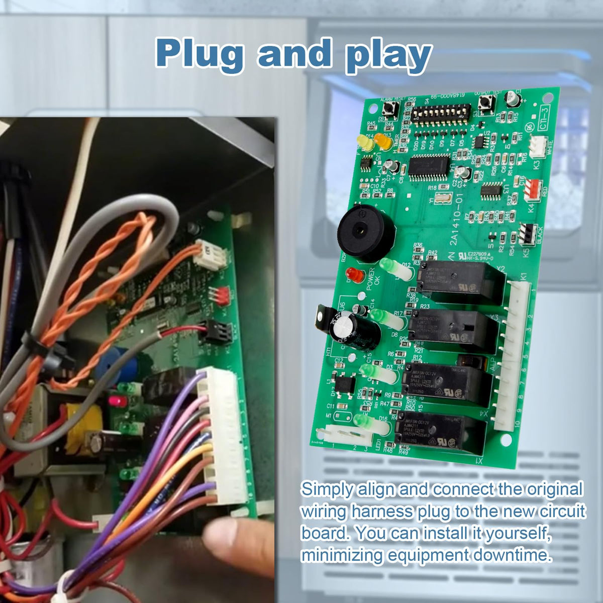 2A1410-01 2A1410-02 Ice Machine Control Board for Hoshizaki Ice Machine KM250 KM450 KM500