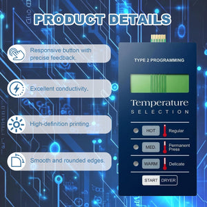 9801058005 Dryer Touch Control Panel for Damaged Broken Dryer