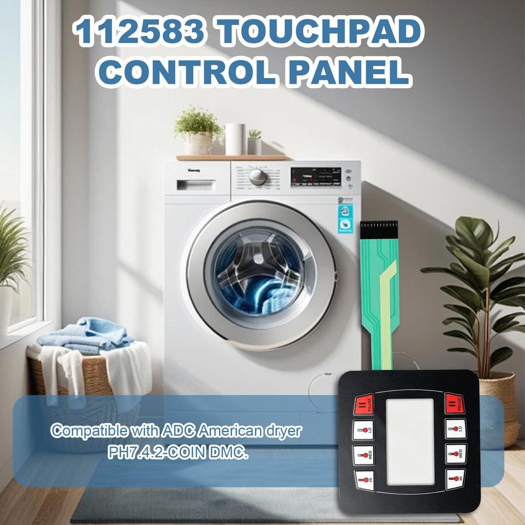 112583 Touchpad Control Panel for ADC American Dryer PH7.4.2-COIN DMC Keypad
