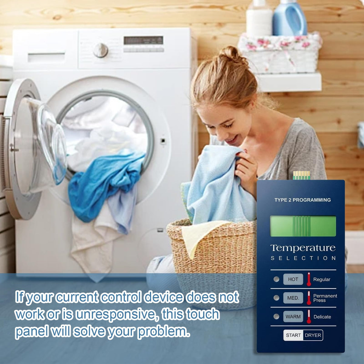 9801058005 Dryer Touch Control Panel for Damaged Broken Dryer