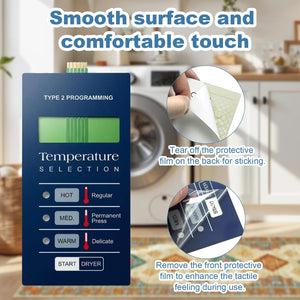 9801058005 Dryer Touch Control Panel for Damaged Broken Dryer