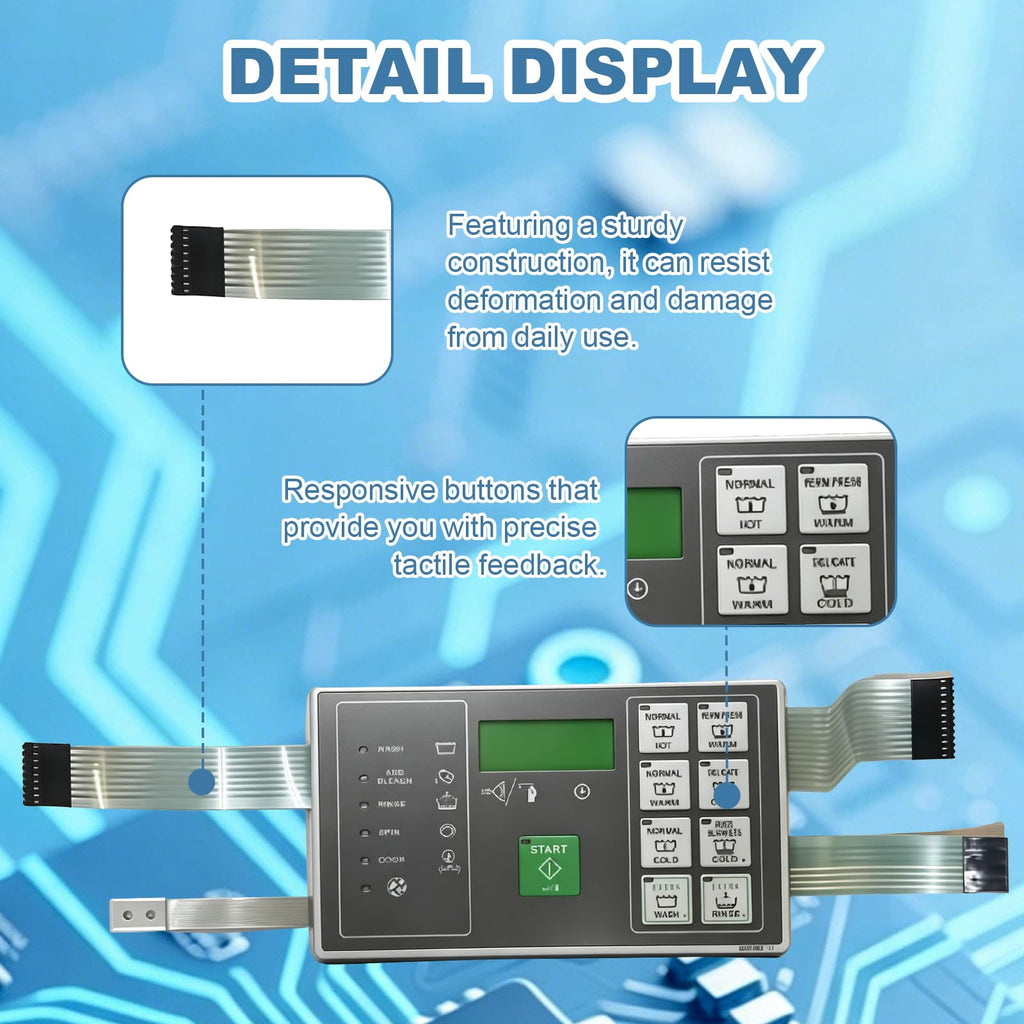 Alliance Laundry Systems F0231582-17P OEM English White Keypad Coin Kit