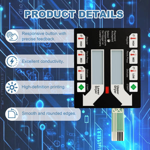 9801-100-001 Touch Panel Control Panel for Dexter Stacked Dryer