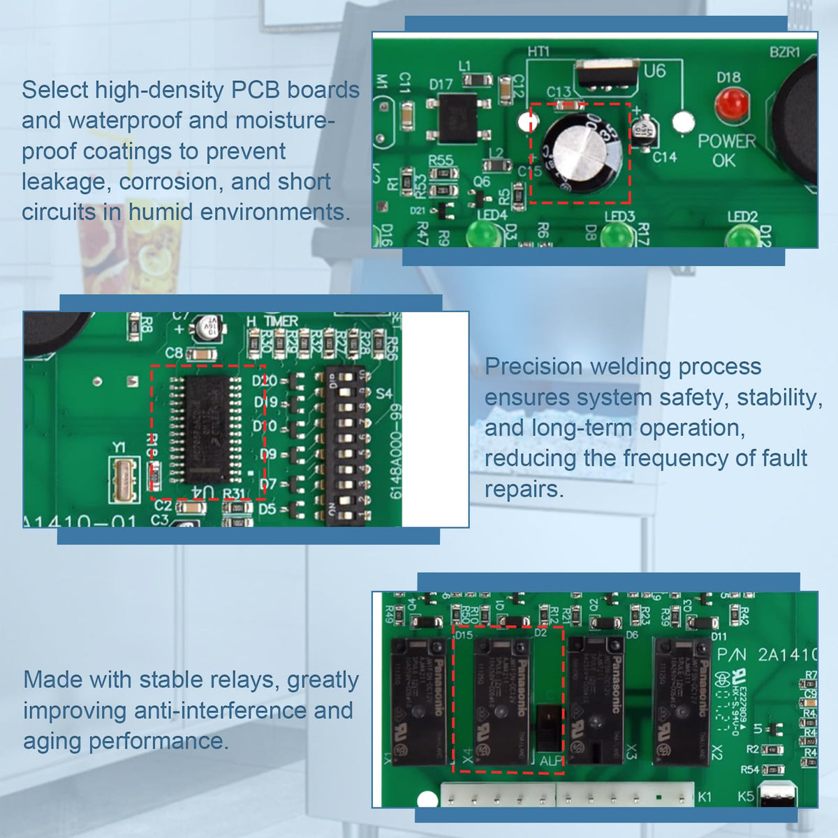 2A1410-01 2A1410-02 Ice Machine Control Board for Hoshizaki Ice Machine KM250 KM450 KM500