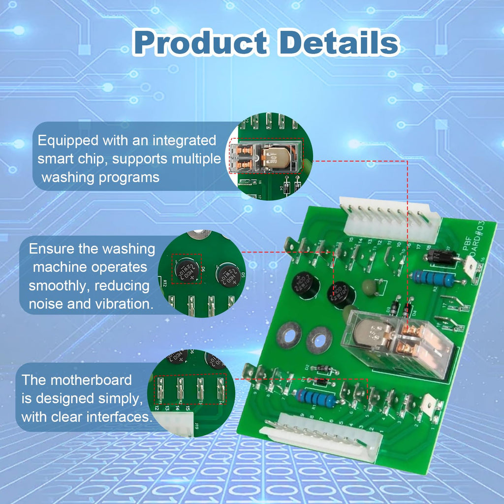 F370430-1P 110V Door Lock Control Board for HUEBSCH/Speed Queen Washers F0370430-21