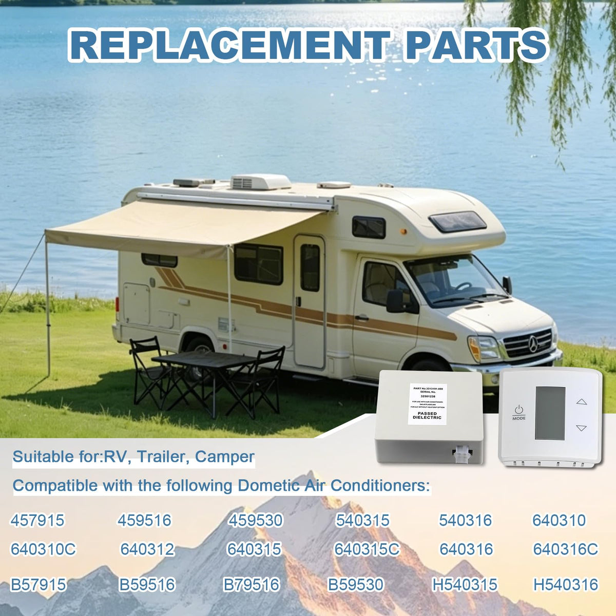 3316230.000 Dometic RV Wall-Mounted Temperature Control Relay Box