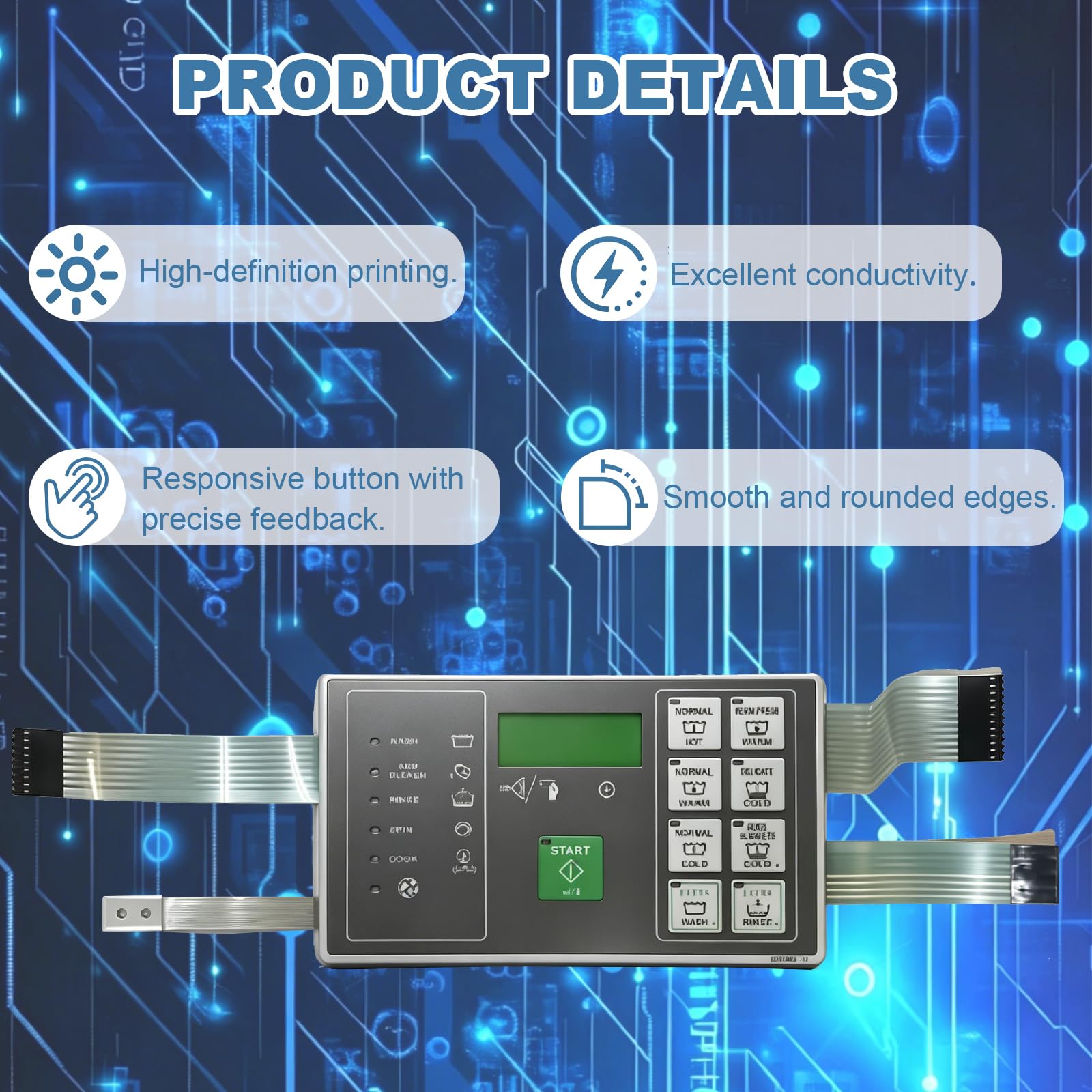 Alliance Laundry Systems F0231582-17P OEM English White Keypad Coin Kit 副图