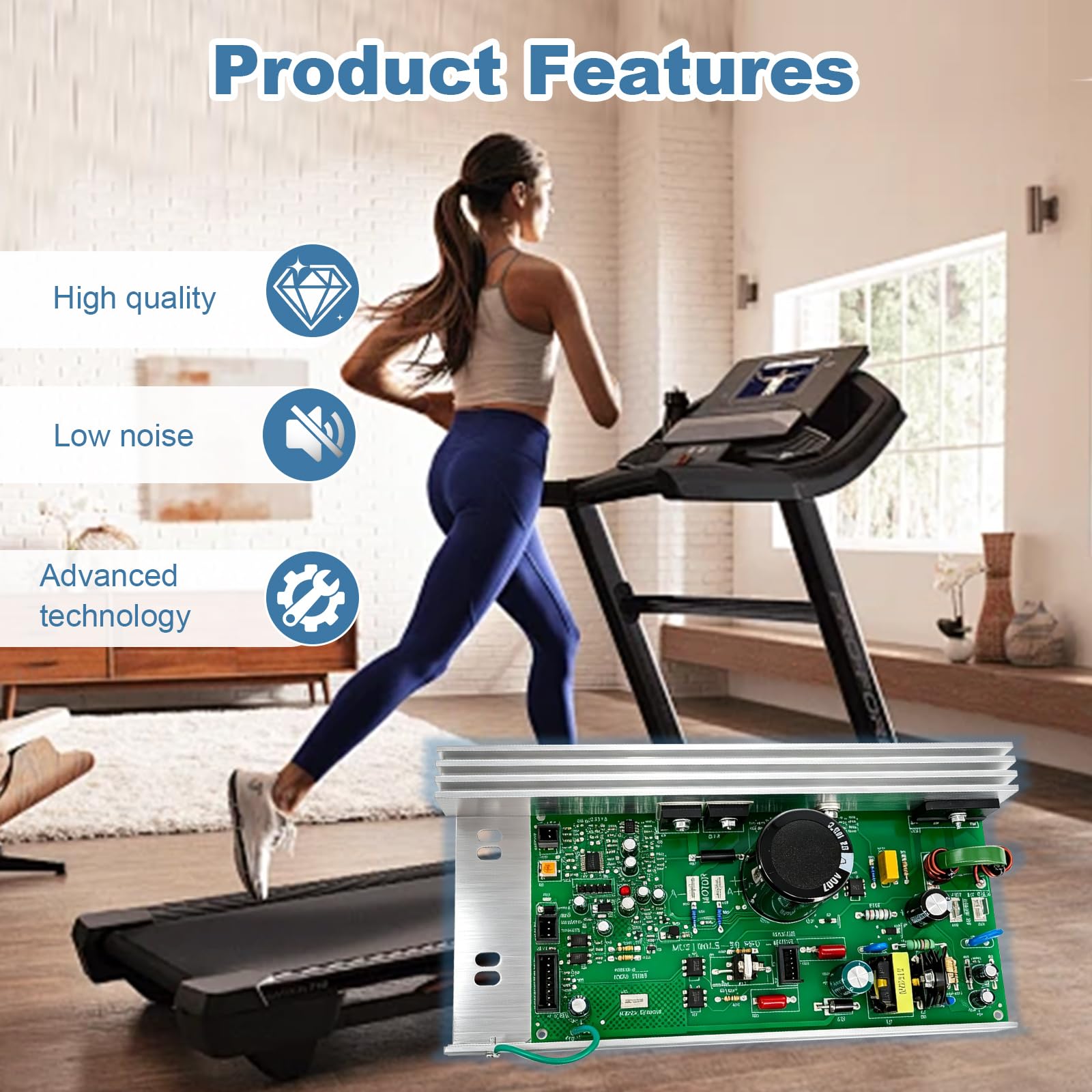 MC2100LTS-30 259522 Treadmill Motor Control Board for Epic, FreeMotion, Gold's Gym, Health Rider,301811, 232196, 263165, MC2100-LTS-30, MC2100-LS-30 REV 副图