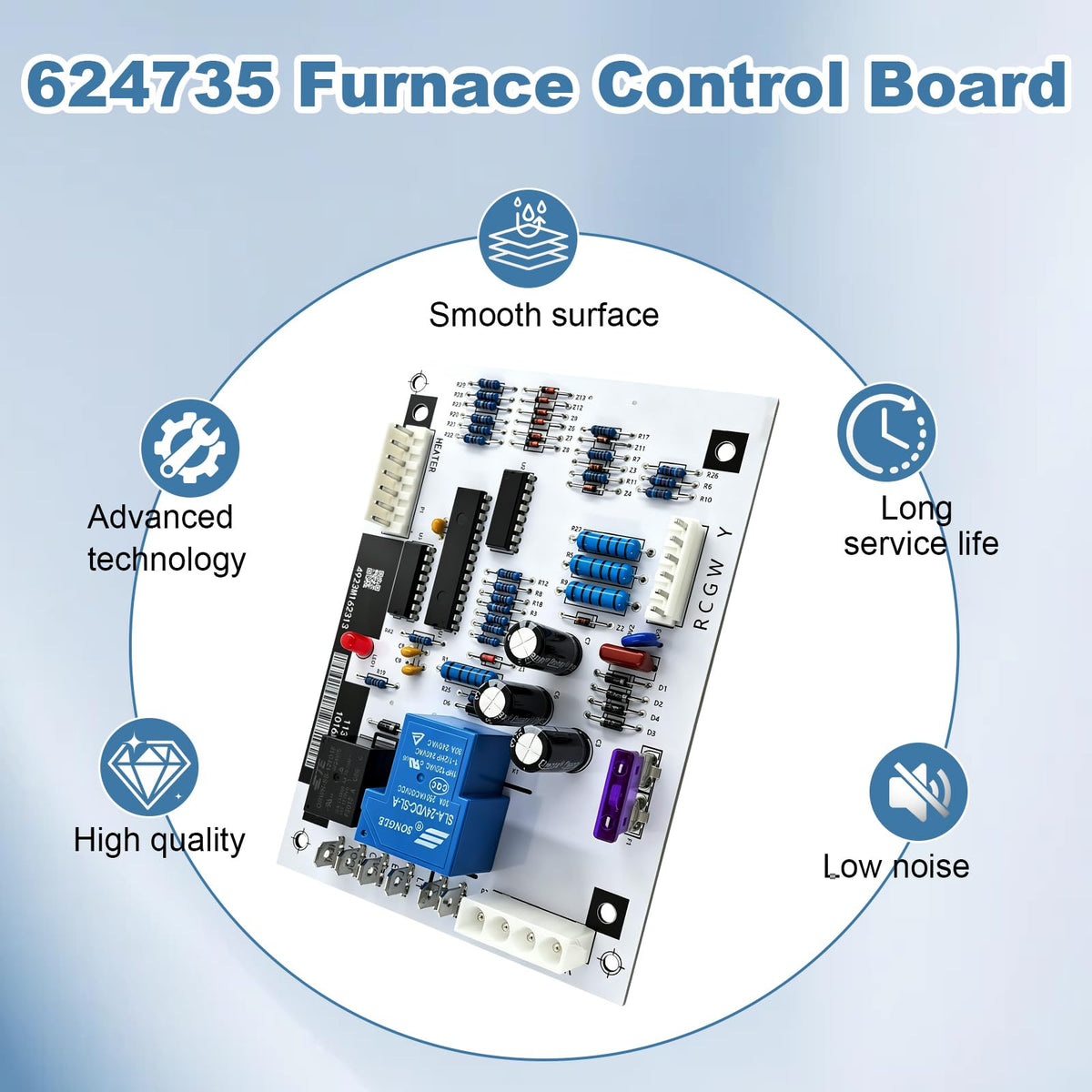 624735 Stove Control Board for HVAC heating systems 624735-B/624735R/1016380R