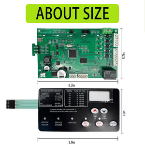 42002-0007S Pool Heater Control Board for Mastertemp & Sta-Rite Max-E-Therm,Replaces 461105 with 472610Z Switch Pad