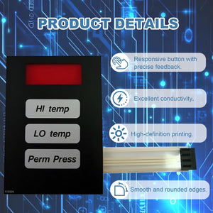 112526 Dryer Touch Pad Control Panel for ADC Commercial Dryer,Laundry Dryer