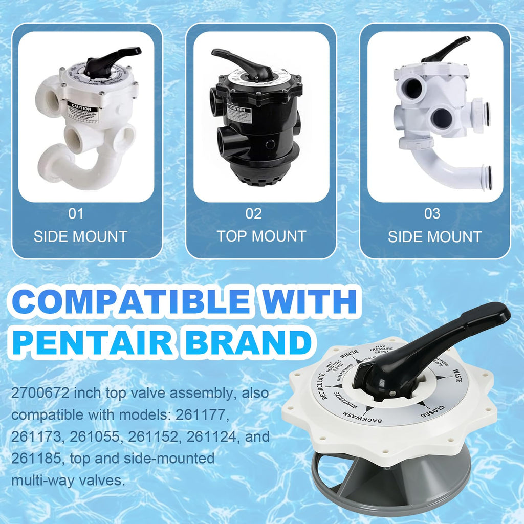 270067 2-inch top-mounted valve assembly for Hiflow top-mounted and side-mounted multi-functional valves