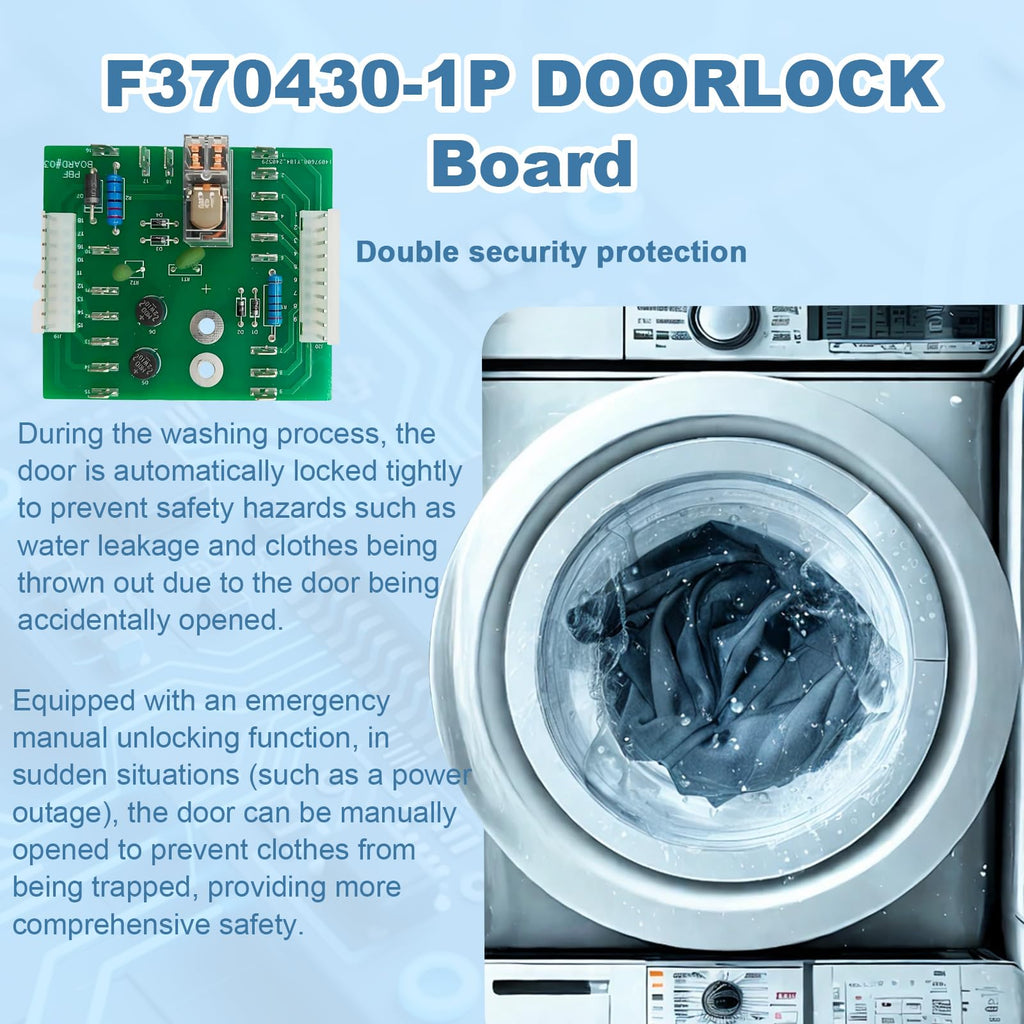F370430-1P 110V Door Lock Control Board for HUEBSCH/Speed Queen Washers F0370430-21