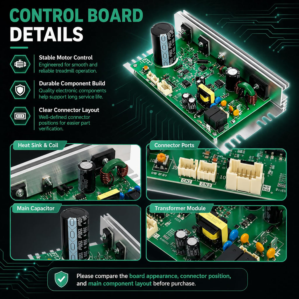 MC1618DLS 406075 Treadmill Control Board for IFIT, Jin Fitness, Pro-Fitness, Icon