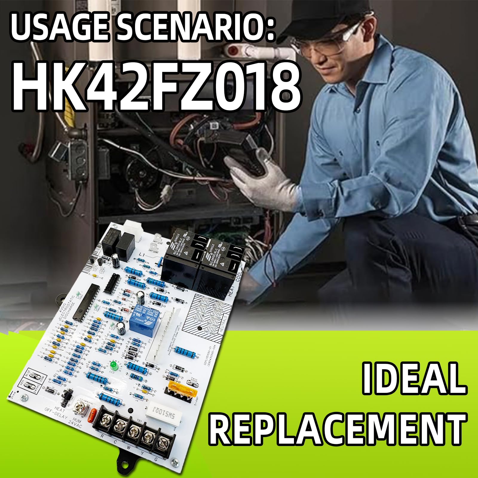 HK42FZ018 Furnace Control Board Replacement for Carrier Bryant Payne Circuit Board 副图